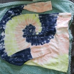 Tunic tie dye sweatshirt